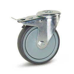 Apparaten zwenkwiel met rem 125 mm - A6-125 bij wieltje.nl