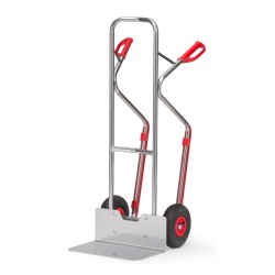 Fetra Aluminium steekwagen Luchtbanden 260 x 85 mm - 200 kg - Brede schep