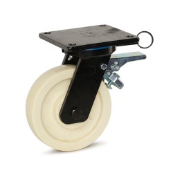 Nylon zwaarlast geremd zwenkwiel, perfecte kwaliteit en scherp geprijsd!