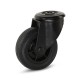 Zwart rubber zwenkwiel 100 mm - RP5-100Z
