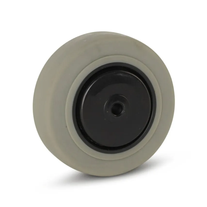 grijs rubber los wiel 100 mm - GR1-100Z