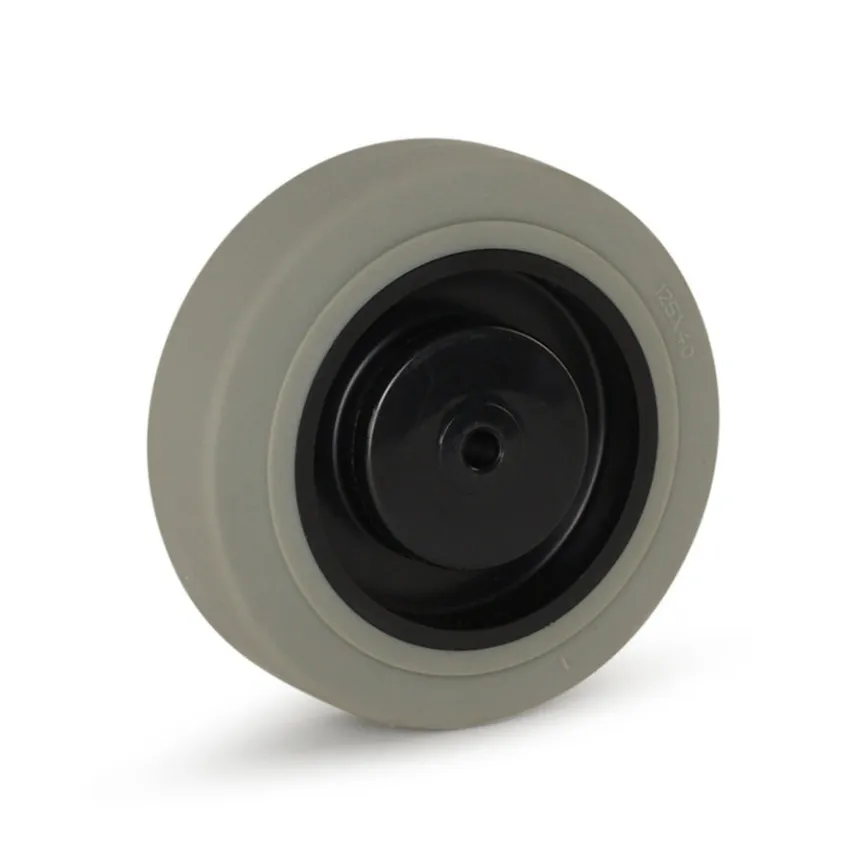 grijs rubber los wiel 125 mm - GR1-125Z