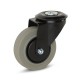 grijs rubber zwenkwiel 100 mm - GR5-100Z
