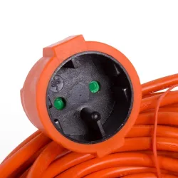Verlengsnoer - 2 x 1.0 - 20 Meter - Oranje