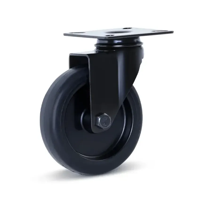 Meubel zwenkwiel zwart met topplaat - 100mm - 90kg - M3-100Z Meubel zwenkwiel zwart met topplaat - 100mm - 90kg - M3-100Z
