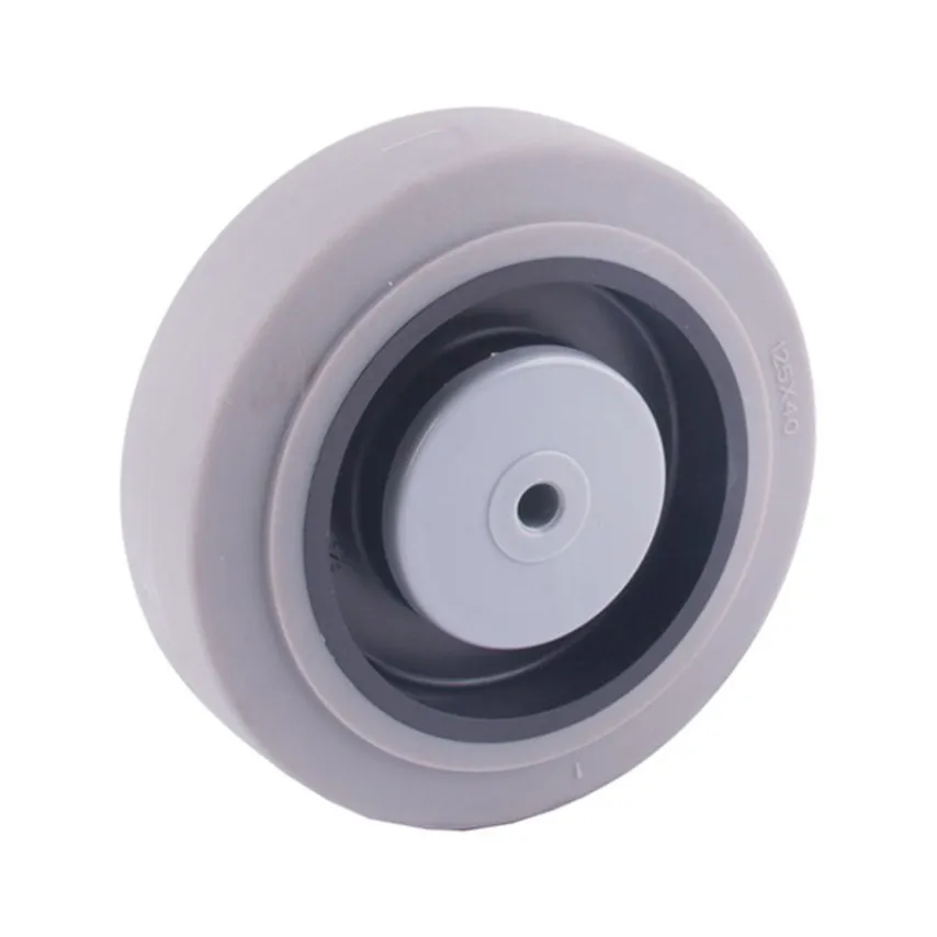 grijs rubber los wiel 125 mm - GR1-125