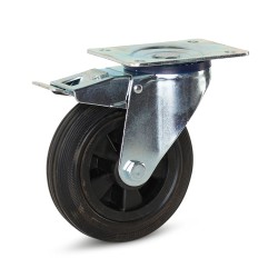 Industrieel zwenkwiel geremd, perfecte kwaliteit en scherp geprijsd!
