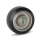 Zwart elastisch los wiel 100 mm - RA1-S100