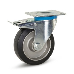 Industrieel zwenkwiel geremd, perfecte kwaliteit en scherp geprijsd!