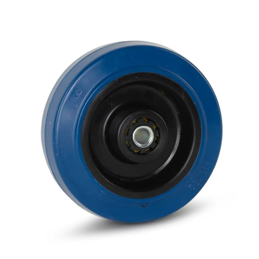 100 mm blauw elastisch rubber los wiel - RB1-100