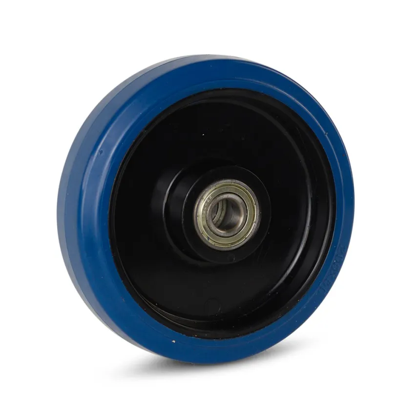 200 mm blauw elastisch rubber los wiel - RB1-200K