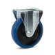 200 mm blauw elastisch rubber bokwiel - RB2-200K